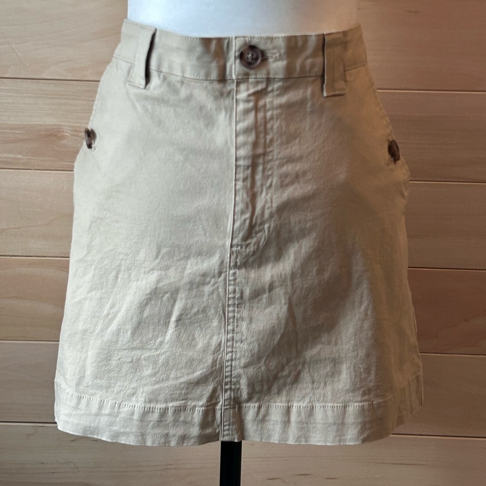 Wild Fable khaki size 12 Mini Skirt adjustable waistband miniskirt